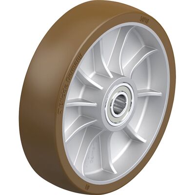 Blickle Roda para cargas pesadas ALB , rolamento de esferas, Ø x largura da roda 200 x 50 mm, capacidade de carga 1000 kg, Roda para cargas pesadas ALB, rolamento de esferas, Ø x largura da roda 200 x 50 mm, capacidade de carga 1000 kg. Elastómero de poli Blickle Roda para cargas pesadas ALB , rolamento de esferas, Ø x largura da roda 200 x 50 mm, capacidade de carga 1000 kg, Roda para cargas pesadas ALB, rolamento de esferas, Ø x largura da roda 200 x 50 mm, capacidade de carga 1000 kg. Elastómero de poli