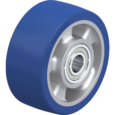 Blickle Roda para cargas pesadas ALBS , rolamento de esferas, Ø do eixo 20 mm, Ø da roda 125 mm, capacidade de carga 450 kg, Roda para cargas pesadas ALBS, rolamento de esferas, Ø do eixo 20 mm, Ø da roda 125 mm, capacidade de carga 450 kg. Elastómero de Blickle Roda para cargas pesadas ALBS , rolamento de esferas, Ø do eixo 20 mm, Ø da roda 125 mm, capacidade de carga 450 kg, Roda para cargas pesadas ALBS, rolamento de esferas, Ø do eixo 20 mm, Ø da roda 125 mm, capacidade de carga 450 kg. Elastómero de