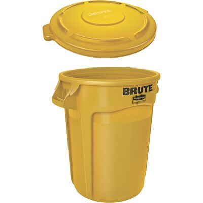 Rubbermaid Contentor universal BRUTE® com tampa redonda , capacidade 121 l, amarelo, Contentor universal BRUTE® com tampa redonda, capacidade 121 l, amarelo. Recipiente extremamente robusto para armazenamento e transporte. Em plástico (PE) resistente e in Rubbermaid Contentor universal BRUTE® com tampa redonda , capacidade 121 l, amarelo, Contentor universal BRUTE® com tampa redonda, capacidade 121 l, amarelo. Recipiente extremamente robusto para armazenamento e transporte. Em plástico (PE) resistente e in
