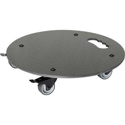 Wagner Suporte de rodas para plantas , capacidade de carga 100 kg, HPL, Ø 380 mm, preto, Suporte de rodas para plantas, capacidade de carga 100 kg, HPL, Ø 380 mm, preto. Superfície de carga fabricada em HPL (High Pression Laminate) estável com estrutura. Wagner Suporte de rodas para plantas , capacidade de carga 100 kg, HPL, Ø 380 mm, preto, Suporte de rodas para plantas, capacidade de carga 100 kg, HPL, Ø 380 mm, preto. Superfície de carga fabricada em HPL (High Pression Laminate) estável com estrutura.