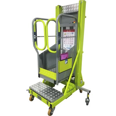 Pramac Elevador de pessoal , elevação elétrica, deslocação manual, altura de trabalho 5 m, Elevador de pessoal, elevação elétrica, deslocação manual, altura de trabalho 5 m. Elevar e baixar eletricamente, deslocar manualmente. Leve graças à construção em Pramac Elevador de pessoal , elevação elétrica, deslocação manual, altura de trabalho 5 m, Elevador de pessoal, elevação elétrica, deslocação manual, altura de trabalho 5 m. Elevar e baixar eletricamente, deslocar manualmente. Leve graças à construção em