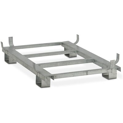 CEMO Base em aço , galvanizado, para CxL 1620 x 1190 mm, capacidade 1100 litros, Base em aço, galvanizado, para CxL 1620 x 1190 mm, capacidade 1100 litros. Base em aço galvanizado para um apoio seguro. CEMO Base em aço , galvanizado, para CxL 1620 x 1190 mm, capacidade 1100 litros, Base em aço, galvanizado, para CxL 1620 x 1190 mm, capacidade 1100 litros. Base em aço galvanizado para um apoio seguro.