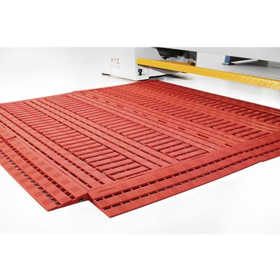 kaiserkraft - PE Floor Grate 1200x600 - Vermelho - Floor Grate kaiserkraft - PE Floor Grate 1200x600 - Vermelho - Floor Grate