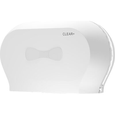 CWS Dispensador de papel higiénico Midi, Clear+ , a x L x P 1200 x 800 x 2200 mm, plástico, branco, Dispensador de papel higiénico Midi, Clear+, a x L x P 1200 x 800 x 2200 mm, plástico, branco. Dois rolos para disponibilidade contínua de papel. Janela de CWS Dispensador de papel higiénico Midi, Clear+ , a x L x P 1200 x 800 x 2200 mm, plástico, branco, Dispensador de papel higiénico Midi, Clear+, a x L x P 1200 x 800 x 2200 mm, plástico, branco. Dois rolos para disponibilidade contínua de papel. Janela de