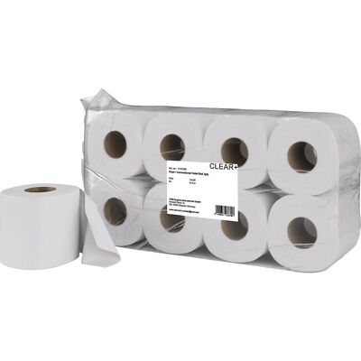 CWS Papel higiénico Standard Claro+ , embalagem com 64 rolos, de 3 camadas, Papel higiénico Standard Claro+, embalagem com 64 rolos, de 3 camadas. 27,5 m comprimento - ideal para necessidade moderada. 64 rolos por unidade - alta segurança de abastecimento CWS Papel higiénico Standard Claro+ , embalagem com 64 rolos, de 3 camadas, Papel higiénico Standard Claro+, embalagem com 64 rolos, de 3 camadas. 27,5 m comprimento - ideal para necessidade moderada. 64 rolos por unidade - alta segurança de abastecimento