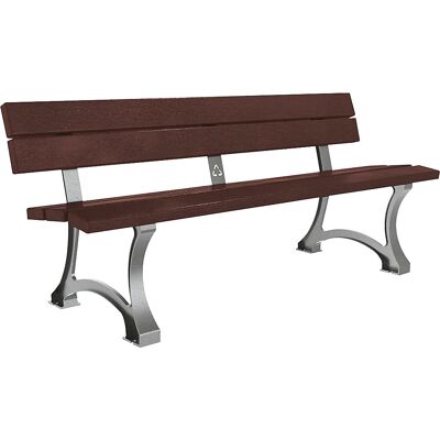 PROCITY Banco MORA , comprimento 1800 mm, plástico reciclado, metálico, Banco MORA, comprimento 1800 mm, plástico reciclado, metálico. Elementos fundidos de elevada qualidade. Montagem: Sobre placas de solo. O banco Mora é uma solução de assento duradoura PROCITY Banco MORA , comprimento 1800 mm, plástico reciclado, metálico, Banco MORA, comprimento 1800 mm, plástico reciclado, metálico. Elementos fundidos de elevada qualidade. Montagem: Sobre placas de solo. O banco Mora é uma solução de assento duradoura