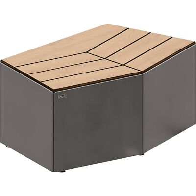 PROCITY Banco KAIRO , AxLxP 472 x 1067 x 667 mm, sem encosto, carvalho claro, cinzento antracite, Banco KAIRO, AxLxP 472 x 1067 x 667 mm, sem encosto, carvalho claro, cinzento antracite. Bancos estéticos para utilização no exterior. Forma pentagonal moder PROCITY Banco KAIRO , AxLxP 472 x 1067 x 667 mm, sem encosto, carvalho claro, cinzento antracite, Banco KAIRO, AxLxP 472 x 1067 x 667 mm, sem encosto, carvalho claro, cinzento antracite. Bancos estéticos para utilização no exterior. Forma pentagonal moder