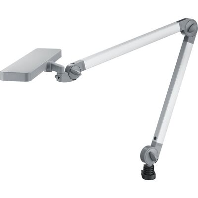 Luz de trabalho LED Waldmann - 16W, pó cinza Luz de trabalho LED Waldmann - 16W, pó cinza