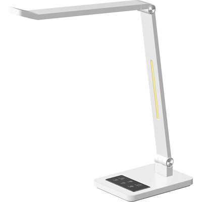 Luminária de mesa LED Tide da Hansa - Brilho ajustável, branca Luminária de mesa LED Tide da Hansa - Brilho ajustável, branca
