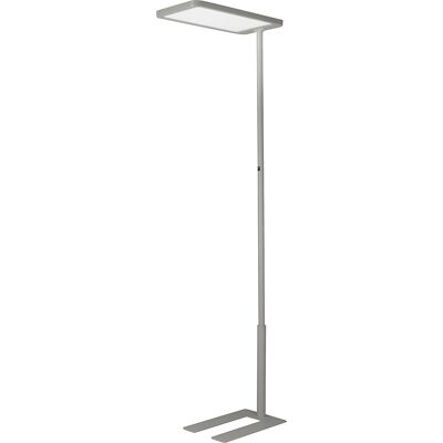 Hansa Candeeiro de pé LED Capella , regulável, cinzento prateado, Candeeiro de pé LED Capella, regulável, cinzento prateado. Regulação contínua da luminosidade através de Push-Dimmer. Ótima iluminação direta e indireta (aprox. 30 % de luz direta e aprox. Hansa Candeeiro de pé LED Capella , regulável, cinzento prateado, Candeeiro de pé LED Capella, regulável, cinzento prateado. Regulação contínua da luminosidade através de Push-Dimmer. Ótima iluminação direta e indireta (aprox. 30 % de luz direta e aprox.