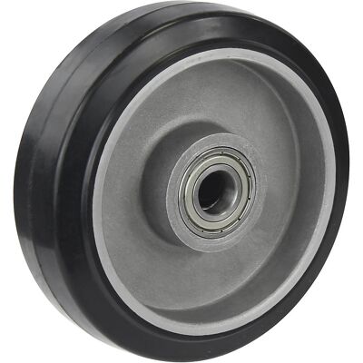 Proroll Pneu em borracha maciça elástica, preto , rolamento de esferas de precisão, Ø x largura da roda 125 x 40 mm, Pneu em borracha maciça elástica, preto, rolamento de esferas de precisão, Ø x largura da roda 125 x 40 mm. Em jante de alumínio. Reduzida Proroll Pneu em borracha maciça elástica, preto , rolamento de esferas de precisão, Ø x largura da roda 125 x 40 mm, Pneu em borracha maciça elástica, preto, rolamento de esferas de precisão, Ø x largura da roda 125 x 40 mm. Em jante de alumínio. Reduzida