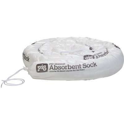 PIG Chouriço absorvente SKIMMER , comprimento 3000 mm, embalagem de 6 unid., 57 l/embalagem, Ø 80 mm, Chouriço absorvente SKIMMER, comprimento 3000 mm, embalagem de 6 unid., 57 l/embalagem, Ø 80 mm. Para absorver óleo de superfície de banhos de ácido, dep PIG Chouriço absorvente SKIMMER , comprimento 3000 mm, embalagem de 6 unid., 57 l/embalagem, Ø 80 mm, Chouriço absorvente SKIMMER, comprimento 3000 mm, embalagem de 6 unid., 57 l/embalagem, Ø 80 mm. Para absorver óleo de superfície de banhos de ácido, dep