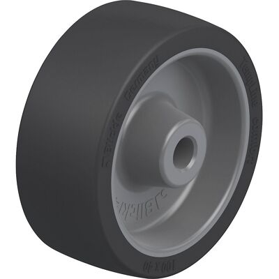 Blickle Roda com revestimento de rolamento em silicone/borracha POSI , mancal de deslize, Ø x largura da roda 100 x 40 mm, Roda com revestimento de rolamento em silicone/borracha POSI, mancal de deslize, Ø x largura da roda 100 x 40 mm. Silicone/borracha Blickle Roda com revestimento de rolamento em silicone/borracha POSI , mancal de deslize, Ø x largura da roda 100 x 40 mm, Roda com revestimento de rolamento em silicone/borracha POSI, mancal de deslize, Ø x largura da roda 100 x 40 mm. Silicone/borracha