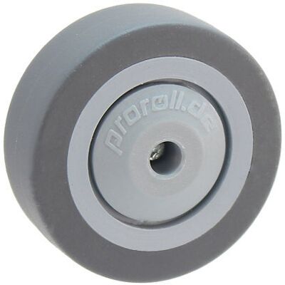 Proroll Pneu de borracha, termoplástica , rolamento de esferas, Ø x largura da roda 75 x 25 mm, Pneu de borracha, termoplástica, rolamento de esferas, Ø x largura da roda 75 x 25 mm. Pneus que não libertam óleo. Reduzida resistência ao rolamento, marcha s Proroll Pneu de borracha, termoplástica , rolamento de esferas, Ø x largura da roda 75 x 25 mm, Pneu de borracha, termoplástica, rolamento de esferas, Ø x largura da roda 75 x 25 mm. Pneus que não libertam óleo. Reduzida resistência ao rolamento, marcha s