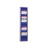 EICHNER Quadro de planeamento, com 10 calhas, uma fila, AxLxP 1280 x 315 x 74 mm, azul