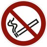 kaiserkraft Sinais de proibição, proibido fumar, embalagem de 10 unid., película, Ø 200 mm