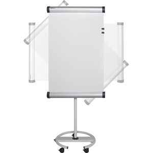 MAUL Flip-chart, superfície de escrita rotativa em 90°, móvel e ajustável em altura MAUL Flip-chart, superfície de escrita rotativa em 90°, móvel e ajustável em altura