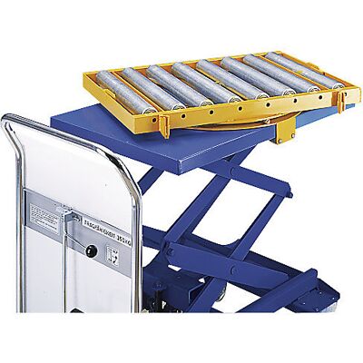 kaiserkraft Esteira de rolos para mesa de elevação de tesoura, largura 572 mm, rotativo, Esteira de rolos para mesa de elevação de tesoura, largura 572 mm, rotativo. Material de transporte seguro através de travões articulados em ambas as extremidades. Ro kaiserkraft Esteira de rolos para mesa de elevação de tesoura, largura 572 mm, rotativo, Esteira de rolos para mesa de elevação de tesoura, largura 572 mm, rotativo. Material de transporte seguro através de travões articulados em ambas as extremidades. Ro