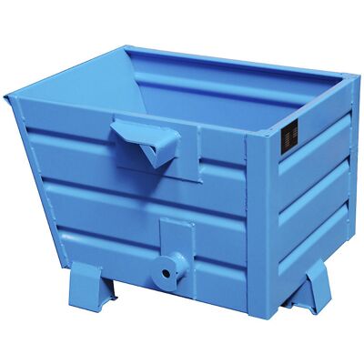 eurokraft pro Recipiente basculante, empilhável , volume 0,3 m³, azul RAL 5010, Recipiente basculante, empilhável, volume 0,3 m³, azul RAL 5010. Possibilidade de empilhamento de 3 unidades - poupam espaço no armazenamento e transporte. Esvaziamento seguro eurokraft pro Recipiente basculante, empilhável , volume 0,3 m³, azul RAL 5010, Recipiente basculante, empilhável, volume 0,3 m³, azul RAL 5010. Possibilidade de empilhamento de 3 unidades - poupam espaço no armazenamento e transporte. Esvaziamento seguro