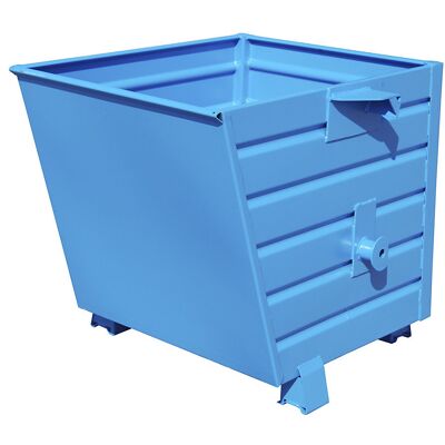 eurokraft pro Recipiente basculante, empilhável , volume 0,55 m³, azul RAL 5010, Recipiente basculante, empilhável, volume 0,55 m³, azul RAL 5010. Possibilidade de empilhamento de 3 unidades - poupam espaço no armazenamento e transporte. Esvaziamento segu eurokraft pro Recipiente basculante, empilhável , volume 0,55 m³, azul RAL 5010, Recipiente basculante, empilhável, volume 0,55 m³, azul RAL 5010. Possibilidade de empilhamento de 3 unidades - poupam espaço no armazenamento e transporte. Esvaziamento segu