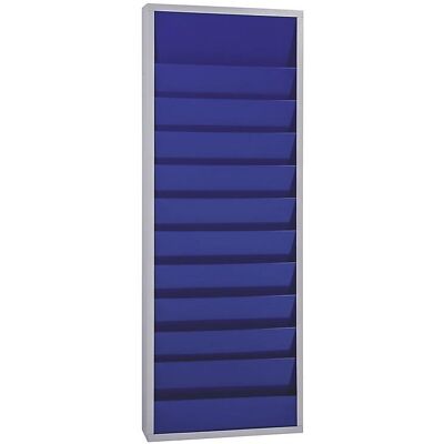 EICHNER Quadro de planeamento, com 10 calhas , duas filas, AxLxP 1280 x 554 x 74 mm, azul, Quadro de planeamento, com 10 calhas, duas filas, AxLxP 1280 x 554 x 74 mm, azul. Superfície em metal pintado a pó que repela a sujidade. Quadros combináveis infini EICHNER Quadro de planeamento, com 10 calhas , duas filas, AxLxP 1280 x 554 x 74 mm, azul, Quadro de planeamento, com 10 calhas, duas filas, AxLxP 1280 x 554 x 74 mm, azul. Superfície em metal pintado a pó que repela a sujidade. Quadros combináveis infini