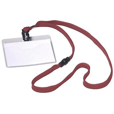 DURABLE Letreiro para nome com fita de tecido , com mola, AxL 60 x 90 mm, vermelho, embalagem de 40 unid., Letreiro para nome com fita de tecido, com mola, AxL 60 x 90 mm, vermelho, embalagem de 40 unid. Versão aberta para remoção rápida do encaixe. Combi DURABLE Letreiro para nome com fita de tecido , com mola, AxL 60 x 90 mm, vermelho, embalagem de 40 unid., Letreiro para nome com fita de tecido, com mola, AxL 60 x 90 mm, vermelho, embalagem de 40 unid. Versão aberta para remoção rápida do encaixe. Combi
