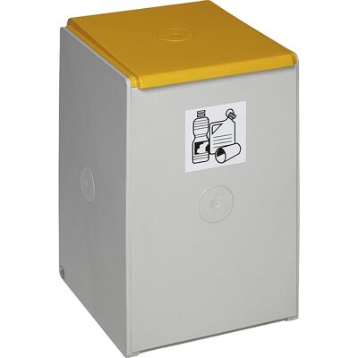VAR Coletor de materiais recicláveis em plástico , recipiente individual com capacidade de 60 l, amarelo, Coletor de materiais recicláveis em plástico, recipiente individual com capacidade de 60 l, amarelo. Recipientes de plástico robusto e antichoque. Se VAR Coletor de materiais recicláveis em plástico , recipiente individual com capacidade de 60 l, amarelo, Coletor de materiais recicláveis em plástico, recipiente individual com capacidade de 60 l, amarelo. Recipientes de plástico robusto e antichoque. Se