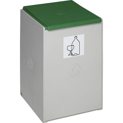 VAR Coletor de materiais recicláveis em plástico , recipiente individual com capacidade de 60 l, verde, Coletor de materiais recicláveis em plástico, recipiente individual com capacidade de 60 l, verde. Recipientes de plástico robusto e antichoque. Separa VAR Coletor de materiais recicláveis em plástico , recipiente individual com capacidade de 60 l, verde, Coletor de materiais recicláveis em plástico, recipiente individual com capacidade de 60 l, verde. Recipientes de plástico robusto e antichoque. Separa
