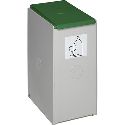VAR Coletor de materiais recicláveis em plástico , recipiente individual com capacidade de 40 l, verde, Coletor de materiais recicláveis em plástico, recipiente individual com capacidade de 40 l, verde. Recipientes de plástico robusto e antichoque. Separa VAR Coletor de materiais recicláveis em plástico , recipiente individual com capacidade de 40 l, verde, Coletor de materiais recicláveis em plástico, recipiente individual com capacidade de 40 l, verde. Recipientes de plástico robusto e antichoque. Separa