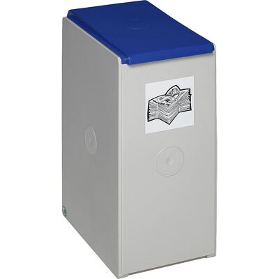 VAR Coletor de materiais recicláveis em plástico , recipiente individual com capacidade de 40 l, azul, Coletor de materiais recicláveis em plástico, recipiente individual com capacidade de 40 l, azul. Recipientes de plástico robusto e antichoque. Separaçã VAR Coletor de materiais recicláveis em plástico , recipiente individual com capacidade de 40 l, azul, Coletor de materiais recicláveis em plástico, recipiente individual com capacidade de 40 l, azul. Recipientes de plástico robusto e antichoque. Separaçã