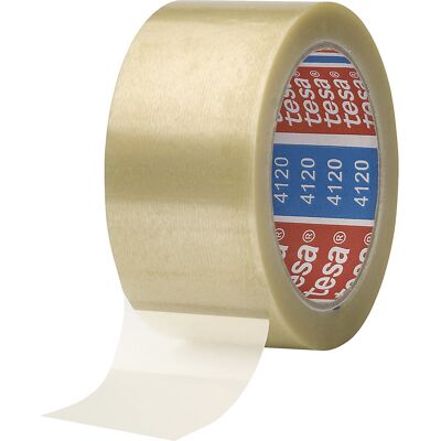 Fita de embalagem em PVC Tesapack 4120 Castanha - Para caixas médias e pesadas Fita de embalagem em PVC Tesapack 4120 Castanha - Para caixas médias e pesadas