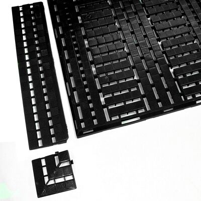 COBA Barra lateral , CxL 125 x 600 mm, UE de 10 unid., preto, Barra lateral, CxL 125 x 600 mm, UE de 10 unid., preto. Para um fácil acesso a todos os aparelhos de transporte com as grades para pavimento. Antiderrapante. Resistente a temperaturas de -10 °C COBA Barra lateral , CxL 125 x 600 mm, UE de 10 unid., preto, Barra lateral, CxL 125 x 600 mm, UE de 10 unid., preto. Para um fácil acesso a todos os aparelhos de transporte com as grades para pavimento. Antiderrapante. Resistente a temperaturas de -10 °C