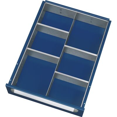 RAU Conjunto de divisórias , 1 divisória, 4 divisórias transversais, para altura 120 – 180 mm, Conjunto de divisórias, 1 divisória, 4 divisórias transversais, para altura 120 - 180 mm. Conjunto composto por 1 divisória e 4 divisórias transversais. RAU Conjunto de divisórias , 1 divisória, 4 divisórias transversais, para altura 120 – 180 mm, Conjunto de divisórias, 1 divisória, 4 divisórias transversais, para altura 120 - 180 mm. Conjunto composto por 1 divisória e 4 divisórias transversais.