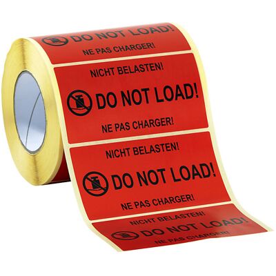 ratioform Etiquetas de aviso , 1000 unidades por rolo, embalagem de 6 rolos, impressão ''Do not load!'', Etiquetas de aviso, 1000 unidades por rolo, embalagem de 6 rolos, impressão ''Do not load!''. Mais proteção e segurança para os seus pacotes. Etiqueta ratioform Etiquetas de aviso , 1000 unidades por rolo, embalagem de 6 rolos, impressão ''Do not load!'', Etiquetas de aviso, 1000 unidades por rolo, embalagem de 6 rolos, impressão ''Do not load!''. Mais proteção e segurança para os seus pacotes. Etiqueta