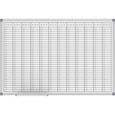 MAUL Quadro de planeamento standard , planeador anual, vista de 12 meses, revestido a plástico, largura 900 mm, Quadro de planeamento standard, planeador anual, vista de 12 meses, revestido a plástico, largura 900 mm. Superfície de trabalho em chapa de aç MAUL Quadro de planeamento standard , planeador anual, vista de 12 meses, revestido a plástico, largura 900 mm, Quadro de planeamento standard, planeador anual, vista de 12 meses, revestido a plástico, largura 900 mm. Superfície de trabalho em chapa de aç