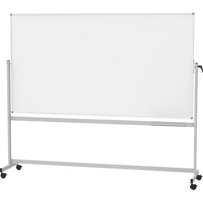 MAUL Quadro branco móvel standard , chapa de aço, revestida, LxA 2200 x 1200 mm, Quadro branco móvel standard, chapa de aço, revestida, LxA 2200 x 1200 mm. Capacidade de girar 360°, posição inclinada contínua, bloqueio seguro através de uma alavanca de ap MAUL Quadro branco móvel standard , chapa de aço, revestida, LxA 2200 x 1200 mm, Quadro branco móvel standard, chapa de aço, revestida, LxA 2200 x 1200 mm. Capacidade de girar 360°, posição inclinada contínua, bloqueio seguro através de uma alavanca de ap