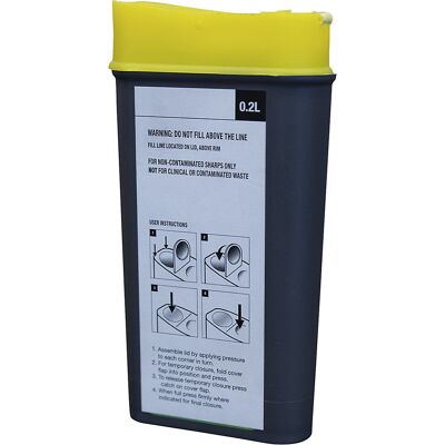 COBA Caixa para lâminas e facas , para uma eliminação segura, capacidade volumétrica de 0,2 l, Caixa para lâminas e facas, para uma eliminação segura, capacidade volumétrica de 0,2 l. Reduza os riscos com lâminas e facas usadas no local de trabalho atravé COBA Caixa para lâminas e facas , para uma eliminação segura, capacidade volumétrica de 0,2 l, Caixa para lâminas e facas, para uma eliminação segura, capacidade volumétrica de 0,2 l. Reduza os riscos com lâminas e facas usadas no local de trabalho atravé