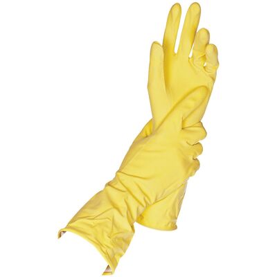 Luvas universais de látex Kaiserkraft - Amarelo, 144 pares, Tamanho 9 (L) Luvas universais de látex Kaiserkraft - Amarelo, 144 pares, Tamanho 9 (L)