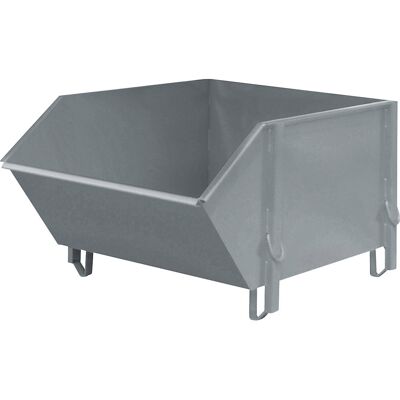 eurokraft pro Recipiente em chapa de aço , volume 1 m³, sem tampa de vazamento rebatível, cinzento rato, Recipiente em chapa de aço, volume 1 m³, sem tampa de vazamento rebatível, cinzento rato. Para o armazenamento, eliminação e transporte ideais de mate eurokraft pro Recipiente em chapa de aço , volume 1 m³, sem tampa de vazamento rebatível, cinzento rato, Recipiente em chapa de aço, volume 1 m³, sem tampa de vazamento rebatível, cinzento rato. Para o armazenamento, eliminação e transporte ideais de mate