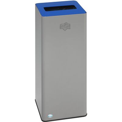 VAR Coletor de materiais recicláveis QUADRO , 70 l, em aço com anel de aperto, prateado/azul, Coletor de materiais recicláveis QUADRO, 70 l, em aço com anel de aperto, prateado/azul. Versão robusta em chapa de aço galvanizado. 70 litros de capacidade para VAR Coletor de materiais recicláveis QUADRO , 70 l, em aço com anel de aperto, prateado/azul, Coletor de materiais recicláveis QUADRO, 70 l, em aço com anel de aperto, prateado/azul. Versão robusta em chapa de aço galvanizado. 70 litros de capacidade para