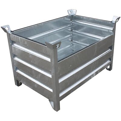 Eichinger Recipiente empilhável de paredes maciças , CxLxA 1200 x 800 x 750 mm, galvanizado, Recipiente empilhável de paredes maciças, CxLxA 1200 x 800 x 750 mm, galvanizado. Ideal para o transporte e armazenamento de pequenos materiais. Bolsas largas e p Eichinger Recipiente empilhável de paredes maciças , CxLxA 1200 x 800 x 750 mm, galvanizado, Recipiente empilhável de paredes maciças, CxLxA 1200 x 800 x 750 mm, galvanizado. Ideal para o transporte e armazenamento de pequenos materiais. Bolsas largas e p