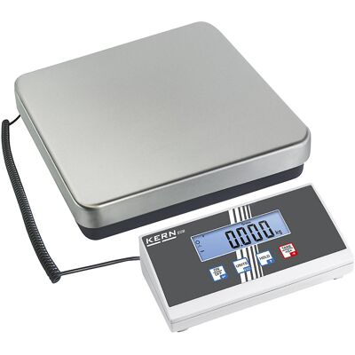 KERN Balança para pacotes , superfície de pesagem robusta, âmbito de pesagem até 15 kg, legibilidade 5 g, prato da balança 305 x 315 mm, Balança para pacotes, superfície de pesagem robusta, âmbito de pesagem até 15 kg, legibilidade 5 g, prato da balança 3 KERN Balança para pacotes , superfície de pesagem robusta, âmbito de pesagem até 15 kg, legibilidade 5 g, prato da balança 305 x 315 mm, Balança para pacotes, superfície de pesagem robusta, âmbito de pesagem até 15 kg, legibilidade 5 g, prato da balança 3