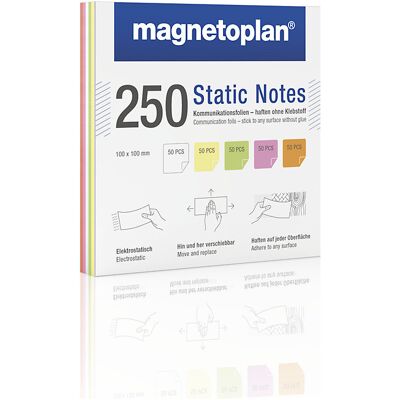 magnetoplan Notas adesivas Static Notes , embalagem de 250 unid., sortido colorido, AxL 100 x 100 mm, a partir de 10 UE, Notas adesivas Static Notes, embalagem de 250 unid., sortido colorido, AxL 100 x 100 mm, a partir de 10 UE. Aderem facilmente a qualqu magnetoplan Notas adesivas Static Notes , embalagem de 250 unid., sortido colorido, AxL 100 x 100 mm, a partir de 10 UE, Notas adesivas Static Notes, embalagem de 250 unid., sortido colorido, AxL 100 x 100 mm, a partir de 10 UE. Aderem facilmente a qualqu