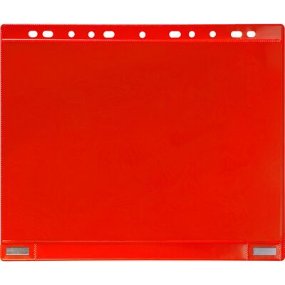 Tarifold Bolsa transparente magnética com margem de encadernação , magnético, A4, embalagem de 5 unid., vermelho, Bolsa transparente magnética com margem de encadernação, magnético, A4, embalagem de 5 unid., vermelho. Margem superior com 11 furos de suspe Tarifold Bolsa transparente magnética com margem de encadernação , magnético, A4, embalagem de 5 unid., vermelho, Bolsa transparente magnética com margem de encadernação, magnético, A4, embalagem de 5 unid., vermelho. Margem superior com 11 furos de suspe