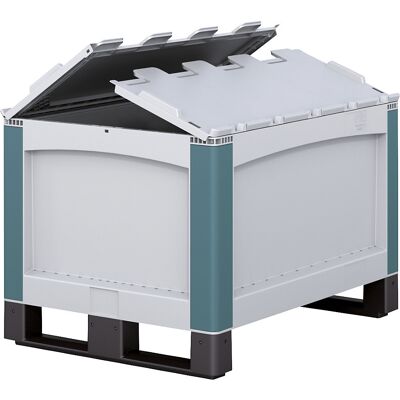 BITO Recipiente para cargas pesadas SL , com tampa articulada de 2 peças, CxLxA 800 x 600 x 741 mm, Recipiente para cargas pesadas SL, com tampa articulada de 2 peças, CxLxA 800 x 600 x 741 mm. Robusto e seguro, é possível uma carga de 500 kg e uma carga BITO Recipiente para cargas pesadas SL , com tampa articulada de 2 peças, CxLxA 800 x 600 x 741 mm, Recipiente para cargas pesadas SL, com tampa articulada de 2 peças, CxLxA 800 x 600 x 741 mm. Robusto e seguro, é possível uma carga de 500 kg e uma carga