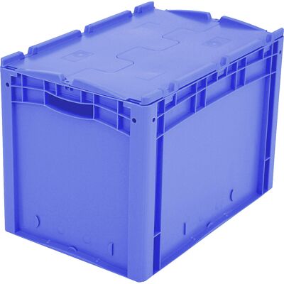 BITO Recipiente empilhável em formato Euro XL , com tampa articulada de 2 peças fixada por dobradiças, CxLxA 600 x 400 x 438 mm, Recipiente empilhável em formato Euro XL, com tampa articulada de 2 peças fixada por dobradiças, CxLxA 600 x 400 x 438 mm. Peg BITO Recipiente empilhável em formato Euro XL , com tampa articulada de 2 peças fixada por dobradiças, CxLxA 600 x 400 x 438 mm, Recipiente empilhável em formato Euro XL, com tampa articulada de 2 peças fixada por dobradiças, CxLxA 600 x 400 x 438 mm. Peg