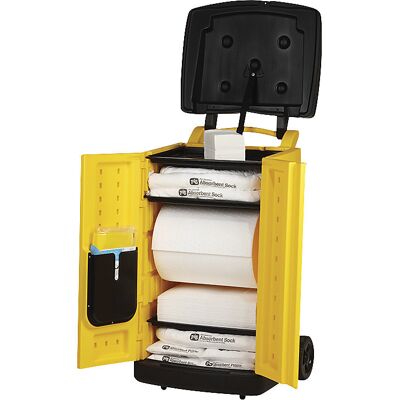 PIG Caddy de emergência para fugas , versão para óleo, absorve 190 l, Caddy de emergência para fugas, versão para óleo, absorve 190 l. Absorve e retém óleo e líquidos à base de óleo, mas não água. Para utilizar em terra e na água. Absorve até 190 l. Todos PIG Caddy de emergência para fugas , versão para óleo, absorve 190 l, Caddy de emergência para fugas, versão para óleo, absorve 190 l. Absorve e retém óleo e líquidos à base de óleo, mas não água. Para utilizar em terra e na água. Absorve até 190 l. Todos