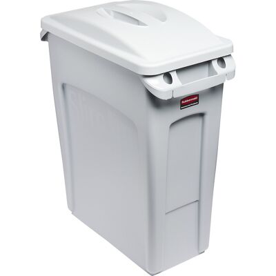 Rubbermaid Coletor de materiais recicláveis SLIM JIM® , volume 60 l, tampa com cavidade para agarrar, cinzento, Coletor de materiais recicláveis SLIM JIM®, volume 60 l, tampa com cavidade para agarrar, cinzento. Recipientes de plástico robusto e antichoqu Rubbermaid Coletor de materiais recicláveis SLIM JIM® , volume 60 l, tampa com cavidade para agarrar, cinzento, Coletor de materiais recicláveis SLIM JIM®, volume 60 l, tampa com cavidade para agarrar, cinzento. Recipientes de plástico robusto e antichoqu