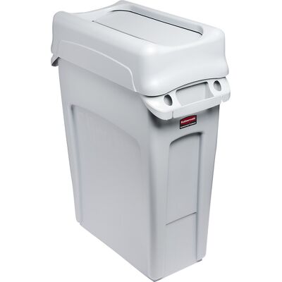 Rubbermaid Coletor de materiais recicláveis SLIM JIM® , volume 60 l, tampa oscilante, cinzento, Coletor de materiais recicláveis SLIM JIM®, volume 60 l, tampa oscilante, cinzento. Recipientes de plástico robusto e antichoque. Canais de ventilação para fác Rubbermaid Coletor de materiais recicláveis SLIM JIM® , volume 60 l, tampa oscilante, cinzento, Coletor de materiais recicláveis SLIM JIM®, volume 60 l, tampa oscilante, cinzento. Recipientes de plástico robusto e antichoque. Canais de ventilação para fác