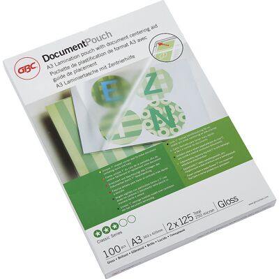 GBC Película de plastificação brilhante , espessura da película 125 µm, embalagem de 100 unid., para formato A3, Película de plastificação brilhante, espessura da película 125 µm, embalagem de 100 unid., para formato A3. Resistentes e duradouras. Resultad GBC Película de plastificação brilhante , espessura da película 125 µm, embalagem de 100 unid., para formato A3, Película de plastificação brilhante, espessura da película 125 µm, embalagem de 100 unid., para formato A3. Resistentes e duradouras. Resultad